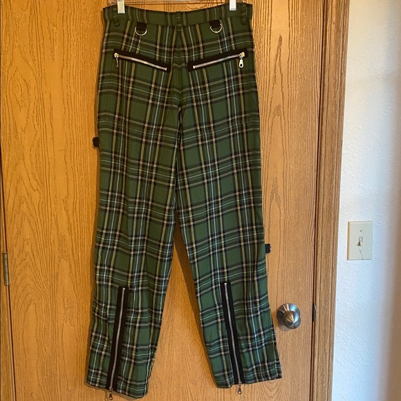 Morbid Threads Green Plaid Pants - Picture 4 of 6